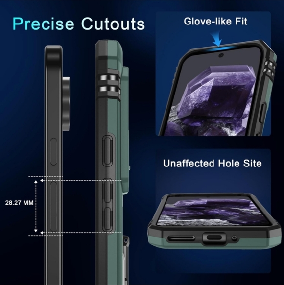 DEERLAMN Protective Cover Case for Google Pixel 9 Pro XL Apline Green (New) - Picture 4 of 7